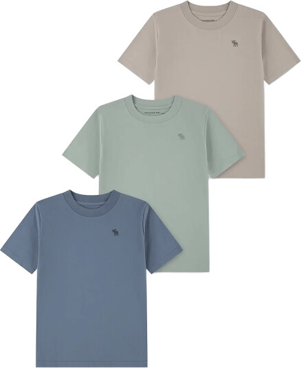 Abercrombie Kids 3T 3Pk Ss Tee Grey 155/159