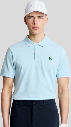 Lyle & Scott Golf Polo Shirt Golf pologenser herre Sea Breeze Blue Small