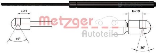Baklukedemper METZGER 2110524 Baklukedemper METZGER 2110524