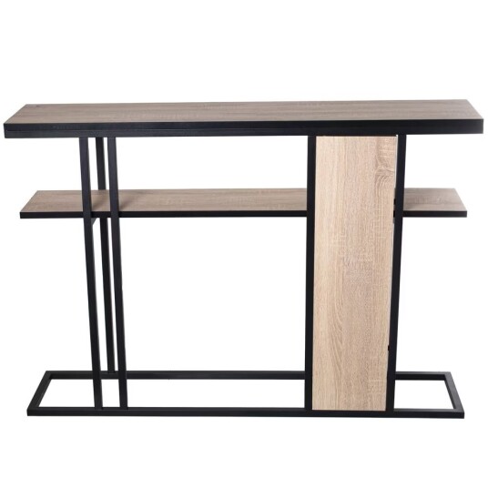 Konsoll Alexandra House Living Brun Svart Tre 120 x 82 x 25 cm