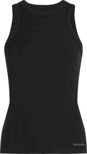 Icebreaker Women"s Merino Rib Lotus Tank Black M Icebreaker Women"s Merino Rib Lotus Tank Black M