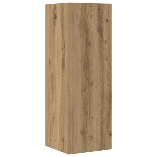  TV-skapsett 4 deler veggmontert artisan eik konstruert tre 8721158761125