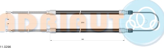 ADRIAUTO 11.0296 Tautrekk håndbremse