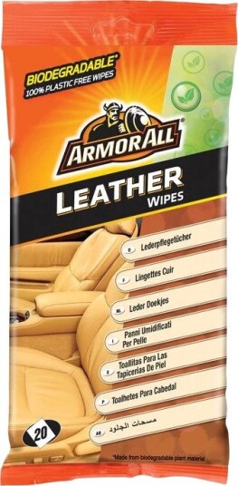 Armor All Lærpleieservietter - 20 stk, med bivoks, matt finish Armor All Lærpleieservietter - 20 stk, med bivoks, matt finish