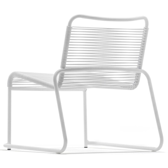 Fiam Lido lounge chair low back armchair white aluminium Fiam Lido lounge chair low back armchair white aluminium