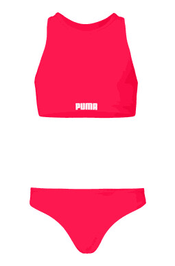 Puma Swim Girls Racerback Bikini Set 1P bikini junior Red 152