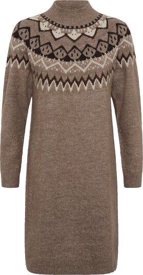 Cream Kjole crCherrie Knit Brun