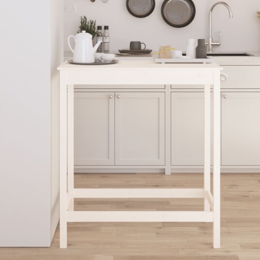 vidaXL Barbord hvit 100x50x110 cm heltre furu vidaXL Barbord hvit 100x50x110 cm heltre furu