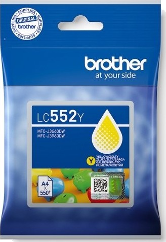 Brother LC552Y gul blekkpatron 550 sider