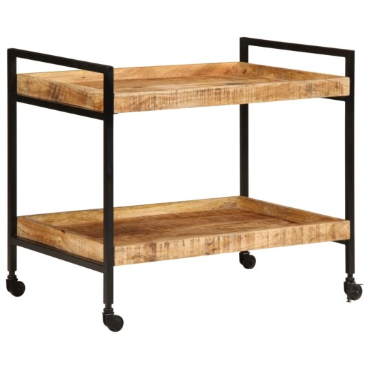 Kjøkkentralle 80x55x70 cm grovt heltre mangotre 358510