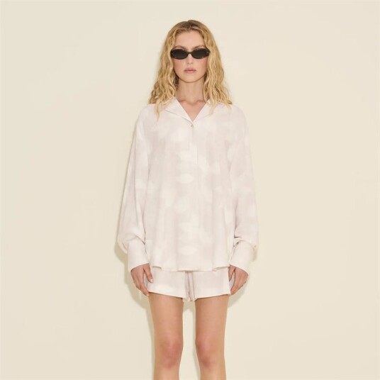 Holzweiler Cari Print Shirt Ecru Holzweiler Cari Print Shirt Ecru