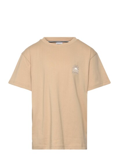 BOSS Short Sleeves Tee Shirt Beige 140