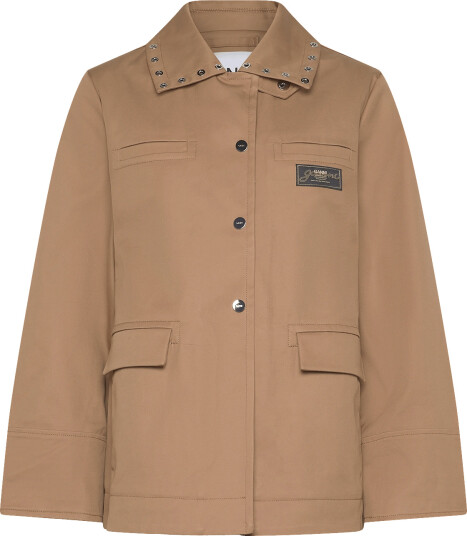 GANNI Jacket Brown 40