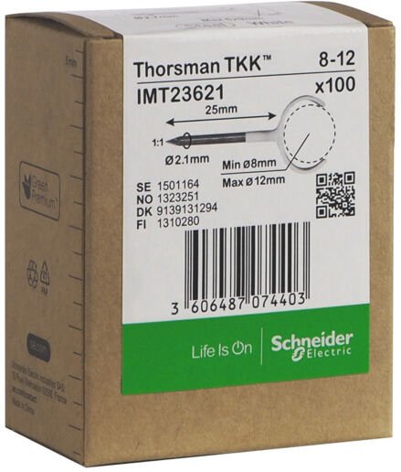 THORSMAN Metallklammer TKK 8-12 spiker 25mm 100stk - 1323251 THORSMAN Metallklammer TKK 8-12 spiker 25mm 100stk - 1323251