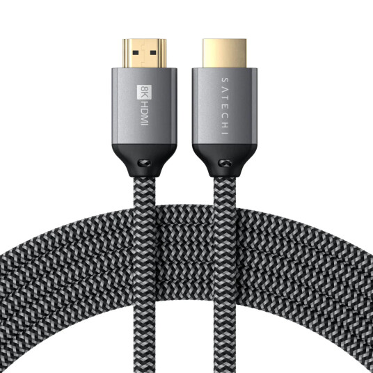 Satechi 8K HDMI 2m Kabel - Ultra High Speed Grå
