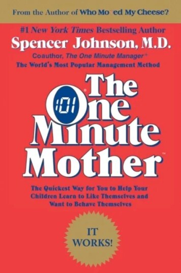 The One Minute Mother Av Spencer Johnson