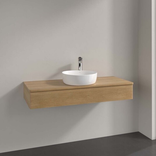 Villeroy & Boch Antao Servantskap med 1 skuff 120x50x19 cm m/lys Eik Villeroy & Boch Antao Servantskap med 1 skuff 120x50x19 cm m/lys Eik
