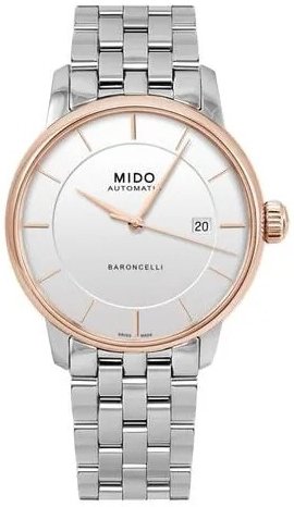 Mido Herreklokke M037.407.21.031.00 Baroncelli Sølvfarget/Stål Ø39