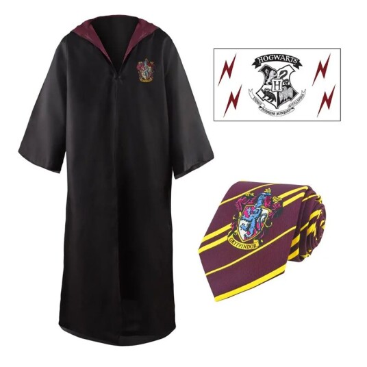Cinereplikor Harry Potter Gryffindor trollkarl, M storlek