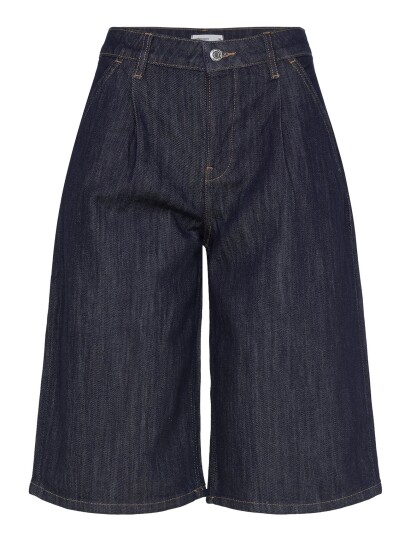 Gina Tricot Tailored Long Denim Shorts   Navy   44