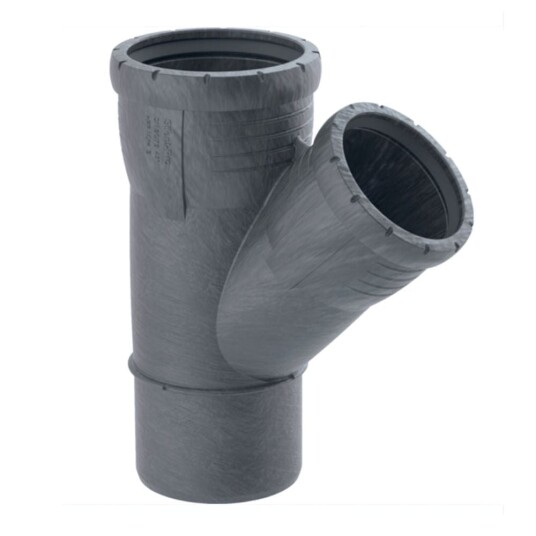 Geberit Silent pro PP Grenrør med to Muffer 110x110mm / 45°