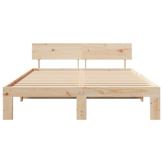 Sengestel med hodegavl 150x200 cm Massivt Furutre