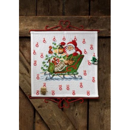 Permin Permin Broderipakke Julekalender Dyr i kane 40x39cm