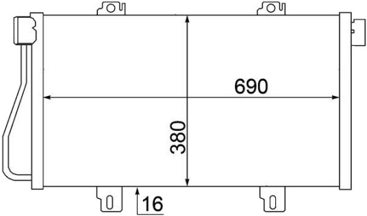MAHLE AC 529 000S Kondensator, klimaanlegg