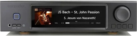 Aurender A20 Musikkserver Dac Streamer/forforsterker Xlr Sort
