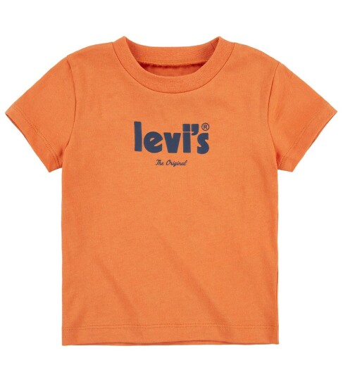 Levis Kids T skjorte Melon med merkevare Levis 6 md T skjorte Oransje 62
