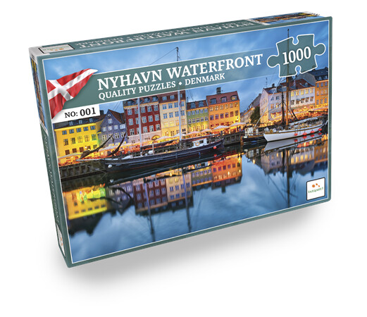 Lautapelit Nordic Quality Puzzles - DA:001 - Nyhavn Waterfron Lautapelit Nordic Quality Puzzles - DA:001 - Nyhavn Waterfron