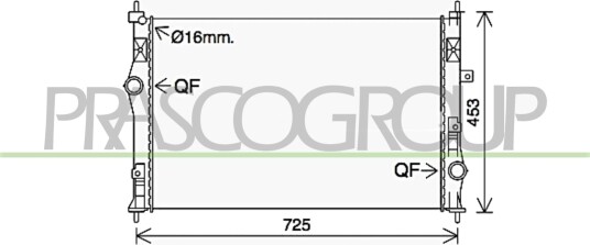 PRASCO CI924R001 Radiator motorkjøling