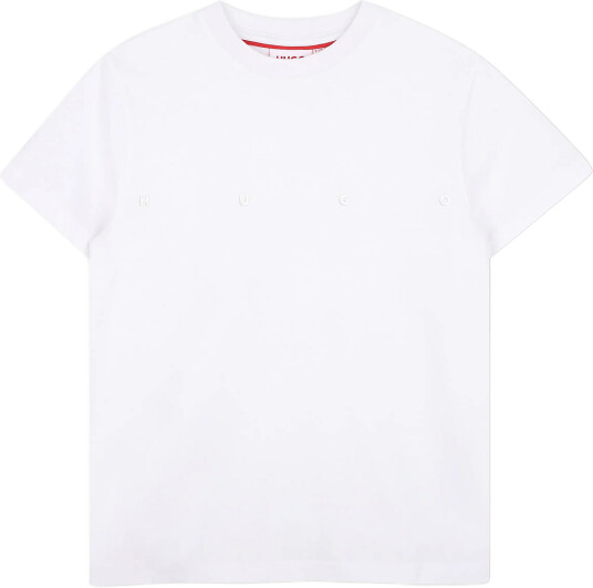 Hugo Kids Short Sleeves Tee Shirt White 176 Hugo Kids Short Sleeves Tee Shirt White 176
