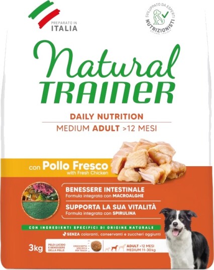 Natural Trainer Tørrfôr Nova Foods Trainer Natural Medium Ris Og Aloe Vera Kylling 2 X 3 kg