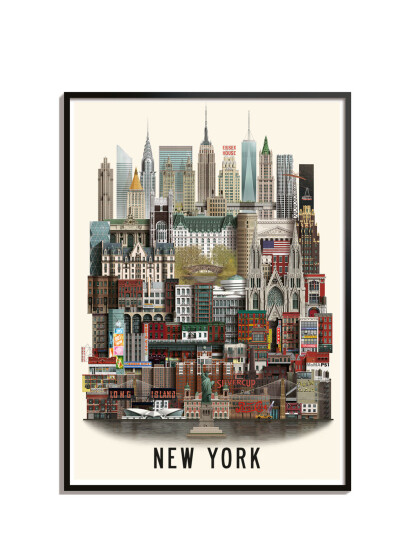 Martin Schwartz New York Standard Poster - Multi/patterned - 50X70CM
