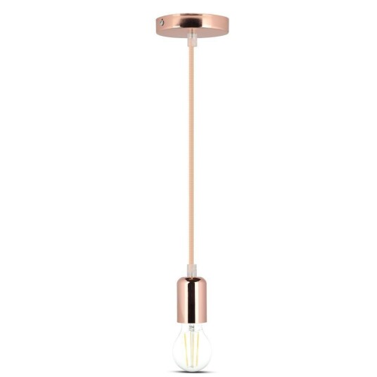 V Tac lampefatning   Rose guld E27