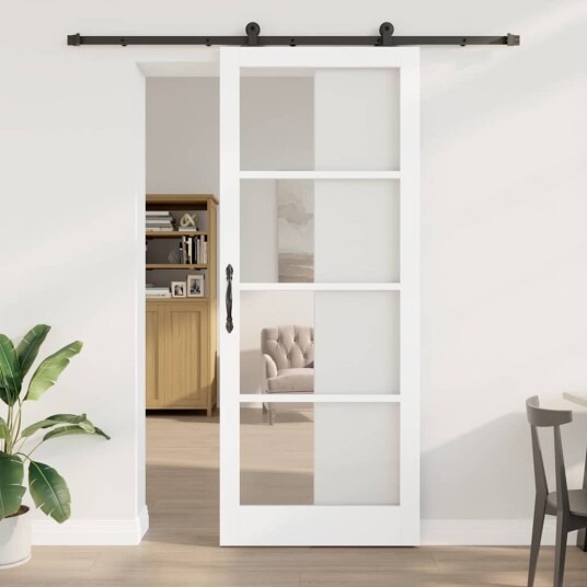 vidaXL skyvedør med beslagsett 'ORKDAL'Hvit 93x232 cm