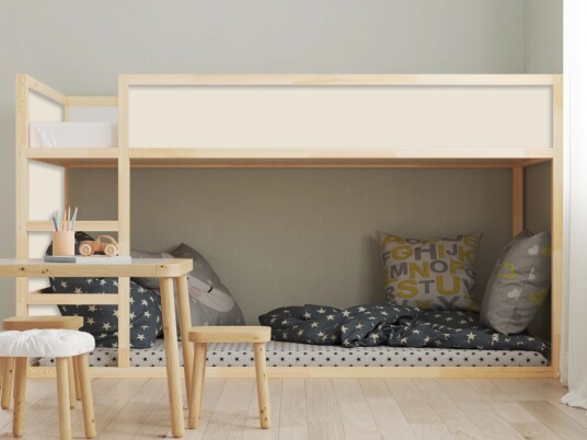 Selvklebende Klistremerker for Ikea KURA seng / Velg Din Farge
