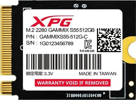 XPG Gammix S55 512GB Intern SSD M.2 PCIe 4.0