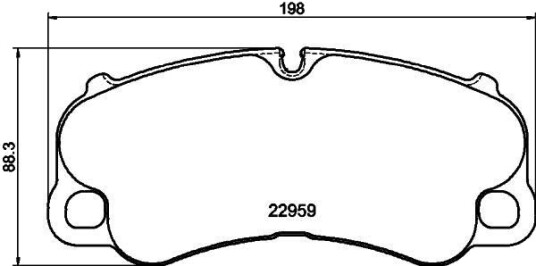 HELLA 8DB 355 043 921 Bremseklosser