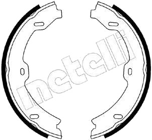 Bremseskosett håndbrems METELLI 53 0247