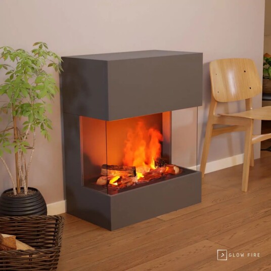 Glow Fire Kästner Omc 600 - Grå (HYB-50-102GR-logset600)