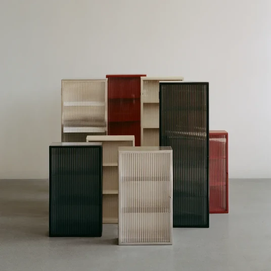 Ferm Living Baderomsskap Haze Tall Stainless Steel Ferm Living Baderomsskap Haze Tall Stainless Steel
