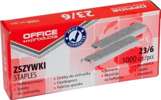 Office Products Zszywki Office Products 23/6 1000Szt.