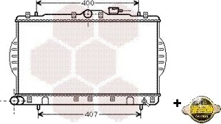 VAN WEZEL 82002047 Radiator motorkjøling