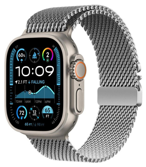 Lippa reim for Apple Watch 38/40/41/42mm Serie 10 Sølv