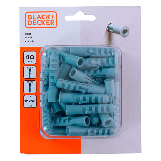 Black And Decker Plugger 10x50mm 40 Stk
