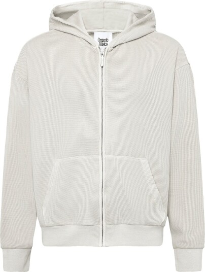 Organic Basics Waffle Zip Hoodie Cream L