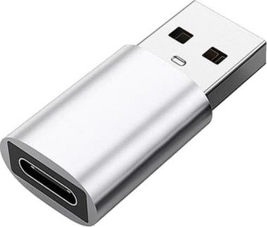 USB 3.0 (hann) til USB-C (hun) adapter Silver