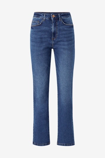 Vila - Jeans viAgnes JO Mbd HW Straight Jeans - Blå